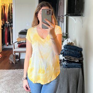 Yellow Tie-Dye Tee